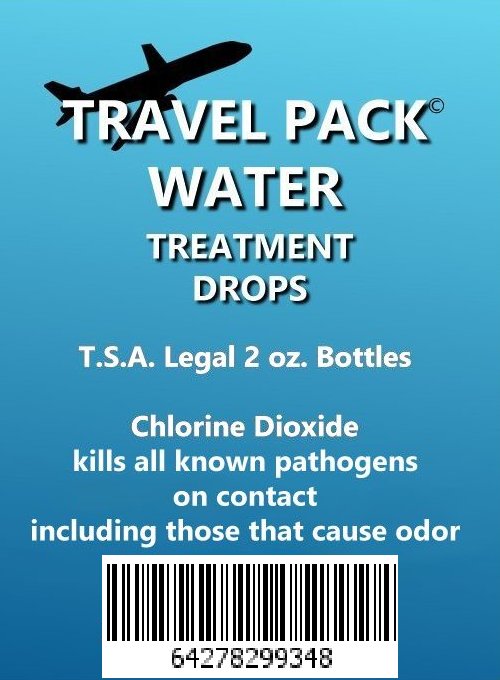 Water Treatment Information using Chlorine Dioxide Travel Pack Water