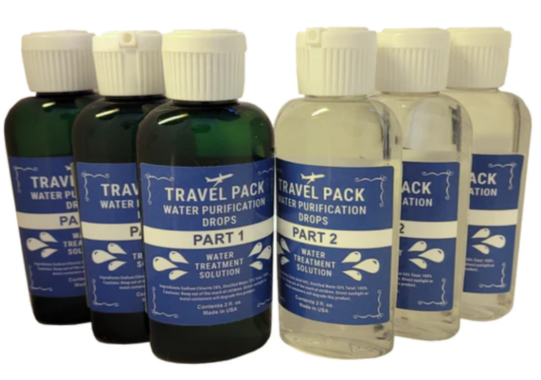 How to Use Chlorine Dioxide Water Purification Drops Travel Pack Water Treatment Drops